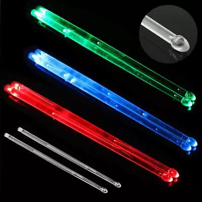 $17.09 • Buy 5A LED Light Up Drum Sticks Glow In The Dark Stage Drumsticks Gift Personalized