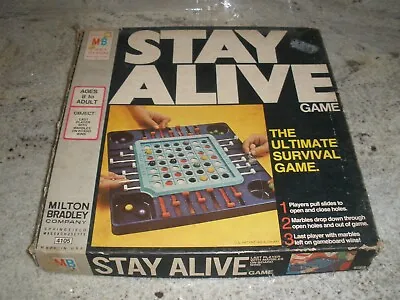 $17.99 • Buy Vintage Milton Bradley Stay Alive Board Game Complete 1971