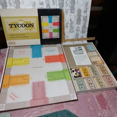 Tycoon Vintage Board Game Wall Street Stock Market H.C. Jacoby Co. 1962 • $39.62