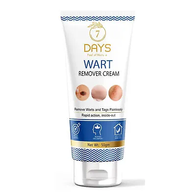 7 Days Wart Remover Cream For Men & Women Helps To Eliminate Of Raise Warts 50g • £16.21