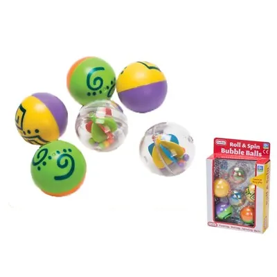 FunTime Roll Spin Floating Bubble Balls Baby Toddler Activity Toy New Boxed • £6.50