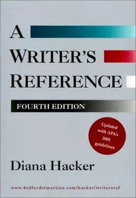 A Writer's Reference - Diana Hacker 0312401612 Plastic Comb New • $5.92