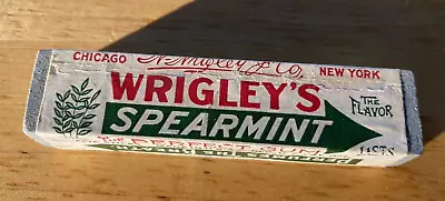 Life Size Vintage Wrigley's Spearmint 1920's Wooden Store Display Pack • $79