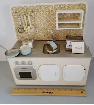 Vintage Maileg Large Retro Metal Kitchen - Powder Pink W/Accessories💖 • $399