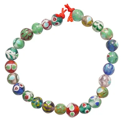 25 Assorted 8mm Round Murano Lampwork Beads #324 • $5.24