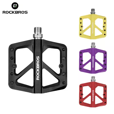 ROCKBROS Cycling Bike Pedals MTB Mountain Road Bicycle Pedals DU Bearing In Pair • $26.88