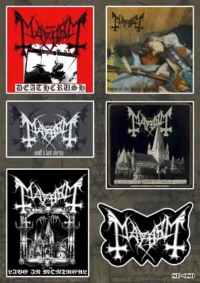 Mayhem Sticker Pack | Deathcrush Norwegian Black Metal Music Band Logo • $6.99