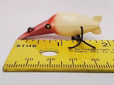 Vtg Luhr Jensen Eddie Pope Hot Shot M5 Crankbait Lure Yellow W/Red Nose • $12.74