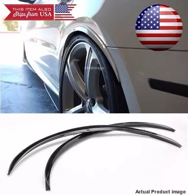 1 Pair Black 1  Flexible Arch Wide Body Fender Well Extension Guard Lip For Ford • $15.95