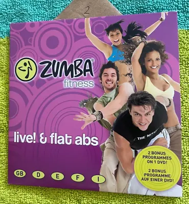 Zumba Fitness Dvd - Live! & Flat Abs - Cardboard Sleeve • $10