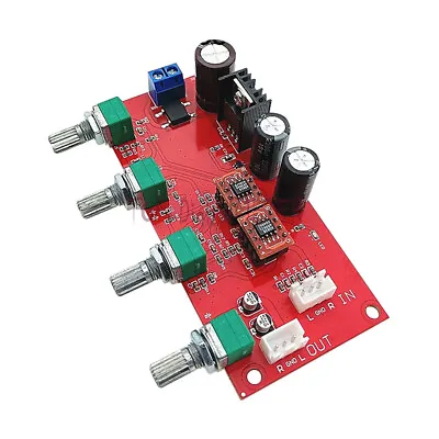 AD828 Preamp Amplifier Board HIFI Stereo Volume Tone Control Preamp Preamplifier • $5.99