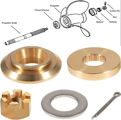 Propeller Hardware Kits Thrust Washer/Spacer/Nut For Yamaha Outboard 150-300HP • $38.99