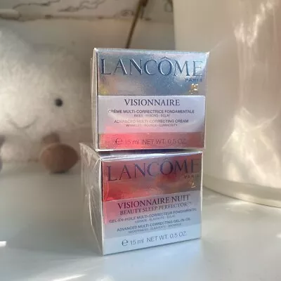 Lancome Visionnaire Nuit Beauty Sleep Perfector  15ml + Multi Correcting Cream • £22