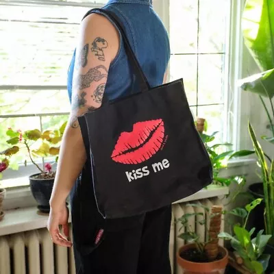 Y2K Kiss Me It's All About Me Tote Bag By David And Goliath Medium Size HandBag • £38