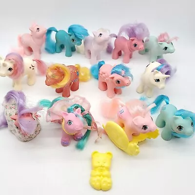 My Little Pony G1 Lot Of 13 Babies 80s Hong Kong VTG MLP Twin Baby Ballerina + • $125