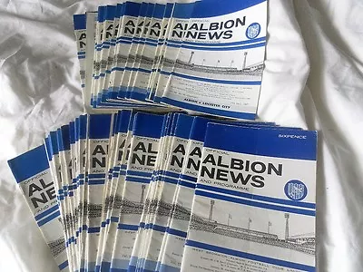 Wba West Brom Home Programmes 1965-7  - First Season Flr - Inc League Cup • £2.49