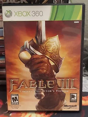Xbox 360 - Fable 3 Limited Collectors Edition Game Case & Manual • $9.99