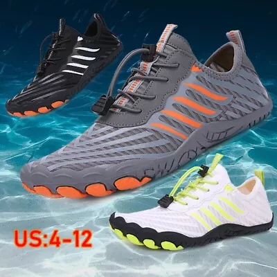 Mens Water Shoes Quick Dry Barefoot Beach Swim Diving Surf Aqua Sport Vacation • $24.46