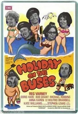 HOLIDAY ON THE BUSES - BLAKEY (MOVIE POSTER) JUMBO Fridge Magnet #(2) • £2.99