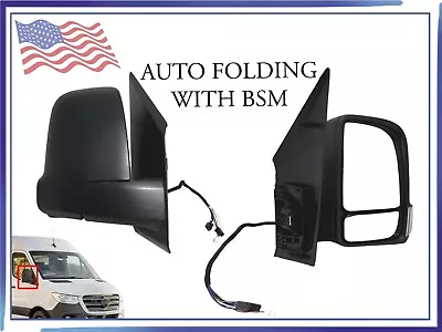 For 2019-2023 Mercedes Sprinter Side Rear View Mirror Auto Fold W BSM Right RH • $179.21