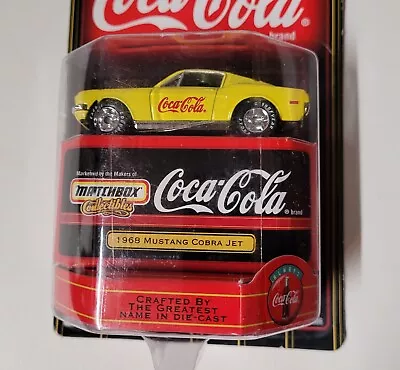 Vtg Matchbox Coca Cola Cars–Crafted By Greatest–1968 Mustang Cobra Jet–RARE-1998 • $12.99