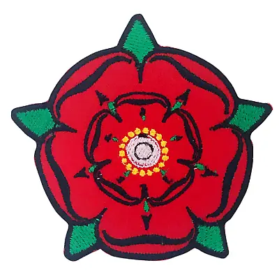 Lancashire Rose Red Jeans Jacket Clothes Badge Iron Or Sew On Embroidered Patch • £2.99