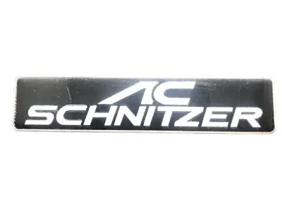 AC Schnitzer Badge Side Rear Emblem BLACK Metal Sticker • £7.49