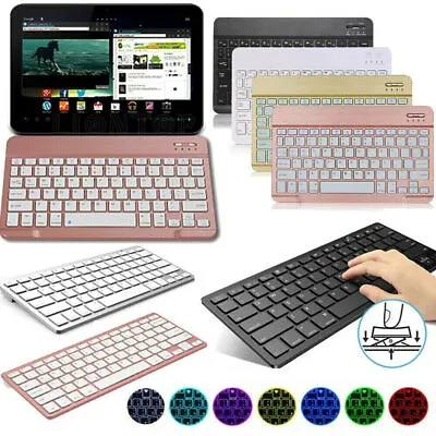 US Slim Wireless Keyboard For IPad 10.2  6th 9.7  Air 10.5  Pro 11  12.9  Tablet • $19.99