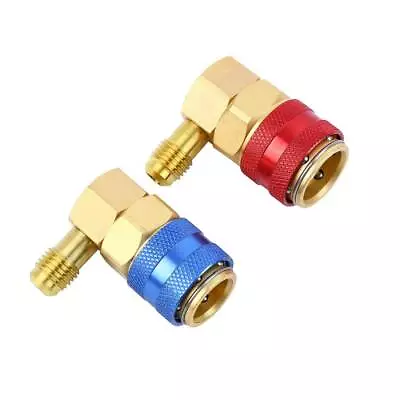 1/4  SAE HVAC A/C R134A Quick Coupler Adapter Low High Side Manifold Connector • $8.89