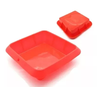 8 Inch 20cm PREMIUM Square Cake Mould Tray Bake Chocolate Brownies Silicone Mold • £7.98