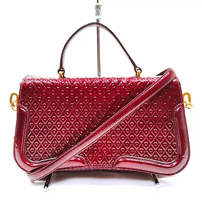 TOD'S Hand Bag  Bordeaux Enamel 3240180 • $36