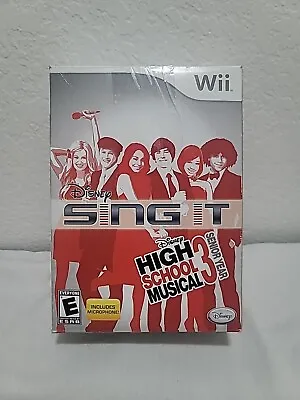 Nintendo Wii Disney Sing It High School Musical 3 Senior Year W/Microphone New! • $35