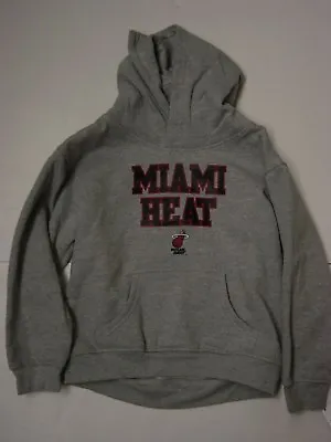 Infant Toddler Boys Kids NBA Gear Miami Heat Grey Pullover Sweatshirt Hoodie • $23.99