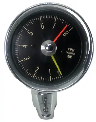 Stewart Warner 8000 RPM Pedestal Tachometer 60's SW Tach Yenko Camaro Chevelle • $429.99