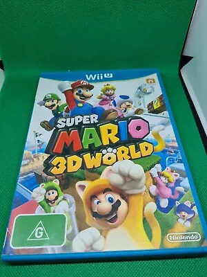 Super Mario 3D World Nintendo Wii U Game AUS PAL - VGC FREE POST FAMILY Complete • $25.20