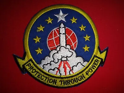 USAF 374th Strategic Missile Squadron PROTECTION THROUGH POWER Patch (Inactive) • $12.88