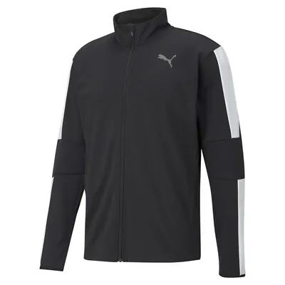 Puma Blaster FullZip Jacket Mens Black Casual Athletic Outerwear 58627901 • $24.99