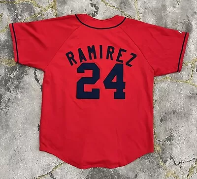 Boston Red Sox Jersey Manny Ramirez #24 Size XL Red Sewn Majestic • $34.99