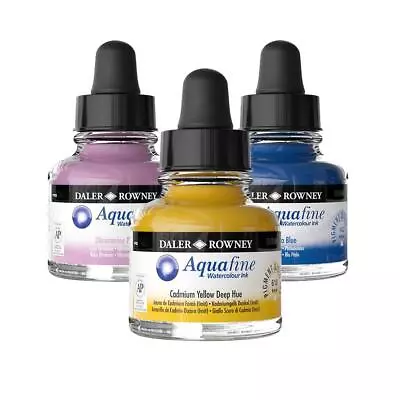 Daler Rowney Aquafine Fluid Watercolour Painting Ink 29.5ml • £6.99