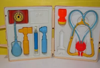 1977 Vintage Fisher Price Toy Set #936 Medical Doctor Kit W/Case • $14.43