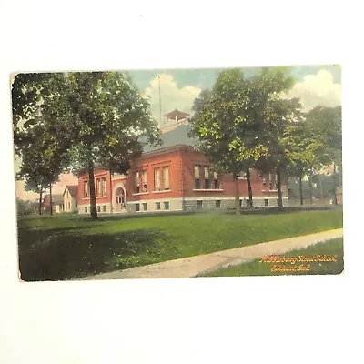 Middleburg Street School Elk Hart Indiana Postcard 1908  • $10