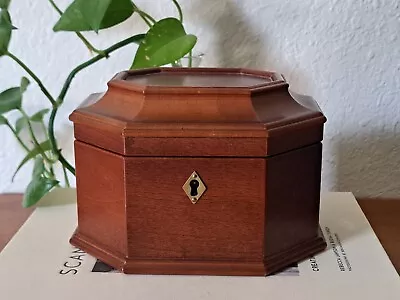 Wooden Jewelry Box Locking W Keys Solid Wood Global Views Octagonal  • $74.95