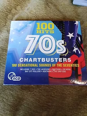 Various Artists - 100 Hits - 70s Chartbusters (CD Digi-Book 5-Discs) • £4.99