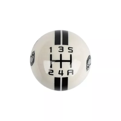 For Ford Mustang Shelby GT500 Stick Shift Knob 5 Speed Lever Resin White-Black • $18.88