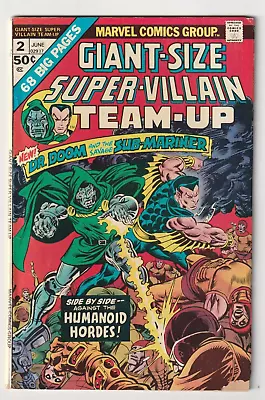 Giant Size Super-Villain Team-Up 2 (Marvel Comics 1975) FN+ Dr. Doom Sub-Mariner • $12