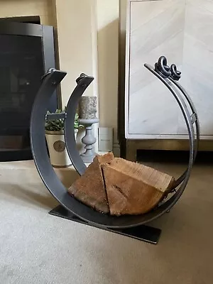 Wrought-iron Circular Fire Wood/fireside Log Holder • £39