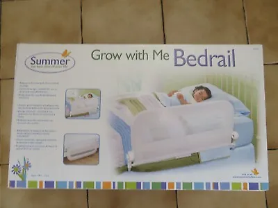 AL612 Grow With Me Bedrail Baby Infant Kids Bed Safety Guard Rail Folds &Adjusts • £15