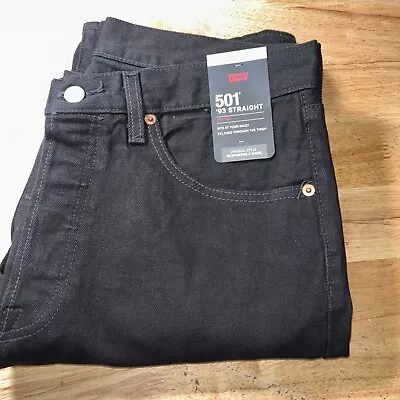 Levi's Men’s 501 '93 Straight Fit Jeans Color: Punk Rock Black 32x30 NEW • $35