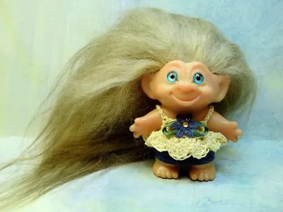 Icelandic Mohair Troll Wig Plug Hair Replacement For 2-1/2-3  Light Brown I-22 • $14.99