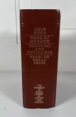 Holy Bible Book Of Mormon Doctrine And Covenants Pearl Of Great Price Leather • $19.99